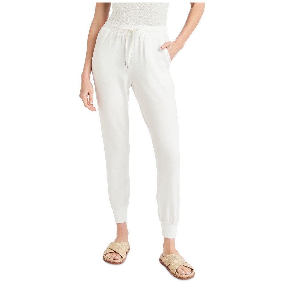 Splendid Supersoft Jogger Pants White‎ Modal Knit Tapered RF8A160 XL NEW